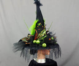 Witch Hat in black and green         