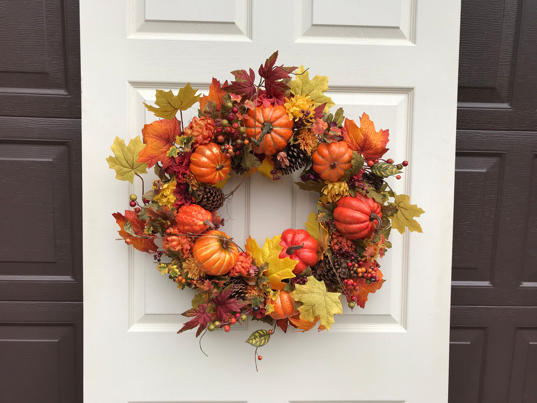 Pumpkin Fall Wreath