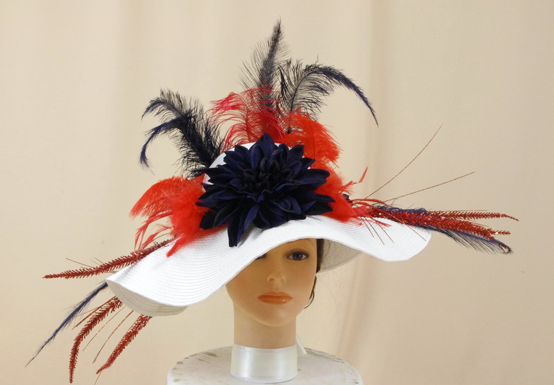 Red White and Blue Derby Hat