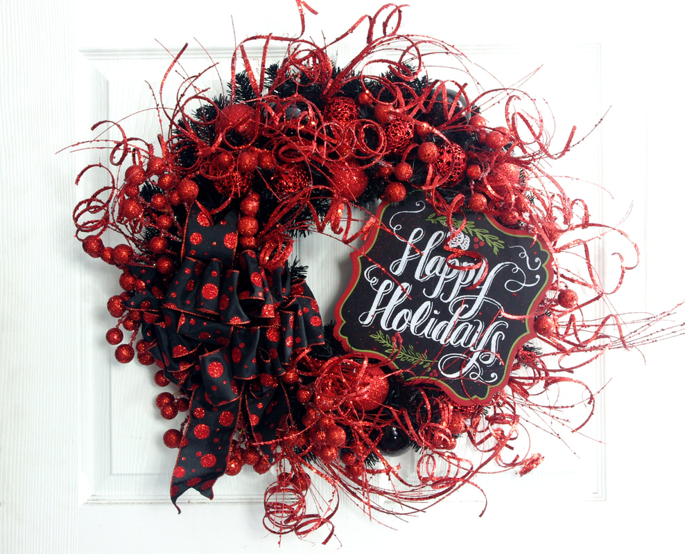 Happy Holidays Wreath for Christmas 