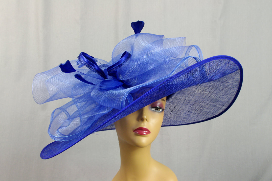 Royal Blue Kentucky Derby Hat