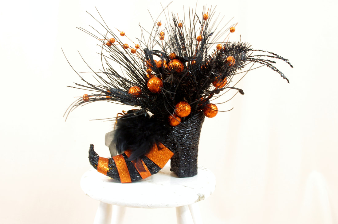 Halloween Witch Boot Decoration